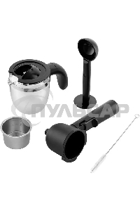 Кофеварка капельная Kitfort КТ-760-1 красный/черный, молотый кофе, 240мл, 800Вт, 3,5 бар