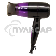 Фен DELTA DL-0907 черный с фиолетовым