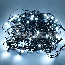 Гирлянда светод. Funray Минишарики, SE-MINI-110W, 10М, 100LED, хол.белый,темно-зел.шн 0,7м, контр,
