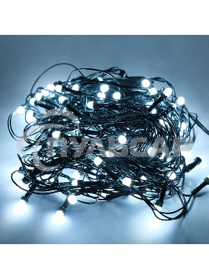 Гирлянда светод. Funray Минишарики, SE-MINI-110W, 10М, 100LED, хол.белый,темно-зел.шн 0,7м, контр,