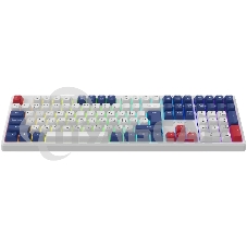 Клавиатура проводная Oklick 725G белый/красный USB Multimedia for gamer LED (2070294)