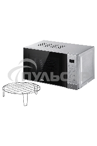 Микроволновая печь BBK 20MWG-736S/BS серебристый/черный, 20 л, 700 Вт, сенсор