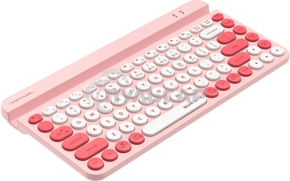 Клавиатура беспроводная A4Tech Fstyler FBK30 розовый USB BT/Radio slim Multimedia (FBK30 RASPBERRY)