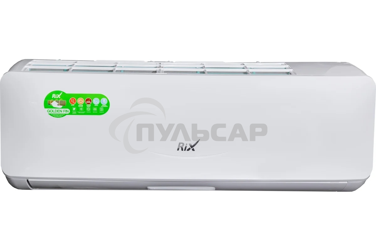 Кондиционер сплит-система настенного типа RIX LITE I/O-W07MB 7000 BTU, 21 м², 23 дБ, охлаждение, обогрев, осушение, белый