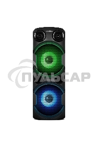 Колонка АС Sven PS-750, черный (80 Вт, TWS, Bluetooth, FM, USB, microSD, LED-дисплей, 2х4400мА*ч)