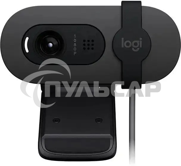 Веб-камера Logitech HD Webcam Brio 100 черный 2Mpix (1920x1080) USB-A с микрофоном (960-001587)
