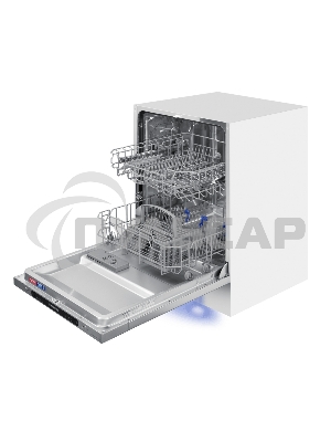 Встраиваемая посудомоечная машина Maunfeld MLP6242G02 Light Beam, серебристый, 59.8 см, 12 компл., 49 дБ, класс A++