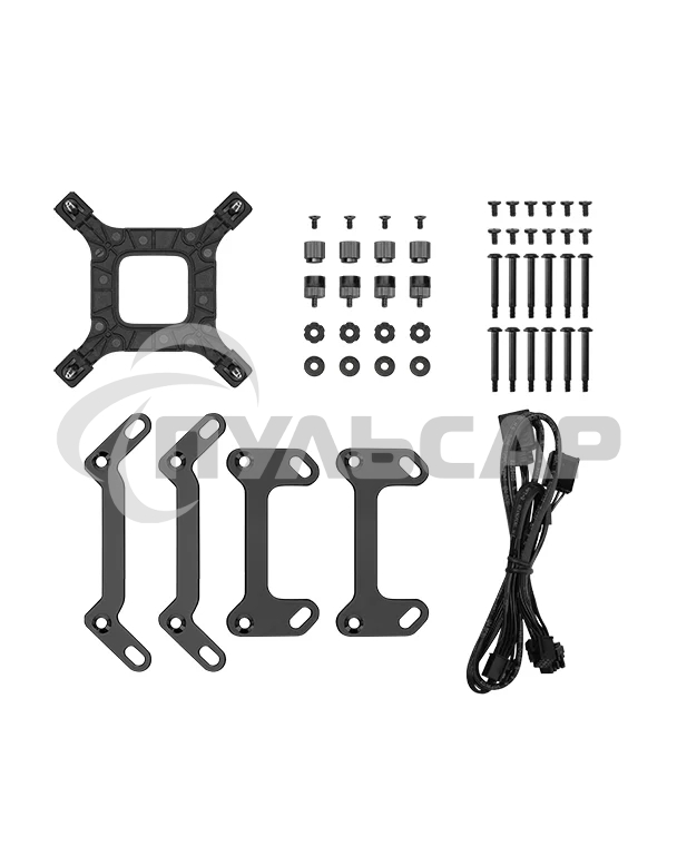 Система жидкостного охлаждения DEEPCOOL LQ360 черный, 120 мм, алюминий/медь, 2400 об/мин, 38.71 дБ, 4 pin, 350 Вт