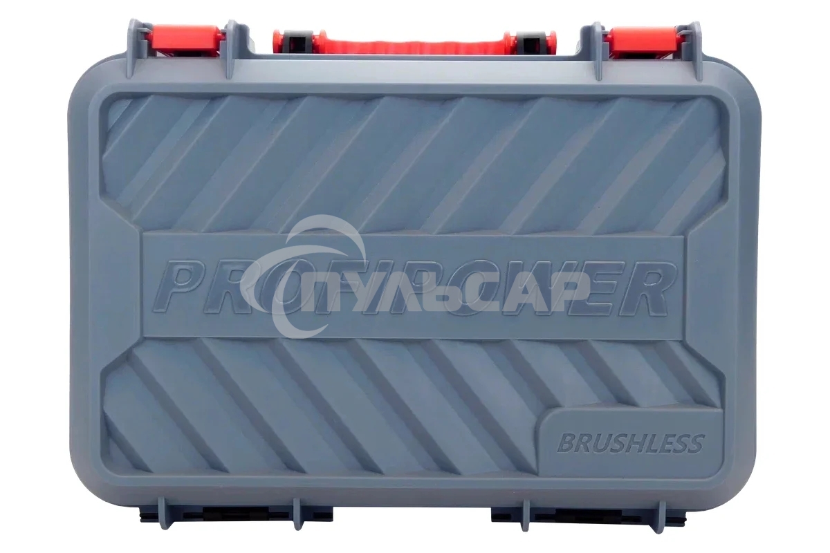 Аккумуляторный бесщеточный ударный гайковерт ProfiPower BL-163 (16В, 260Нм, Li-ion 2шт, 2.0А·ч, ударные головки 17,19,21, З/У,в кейсе)