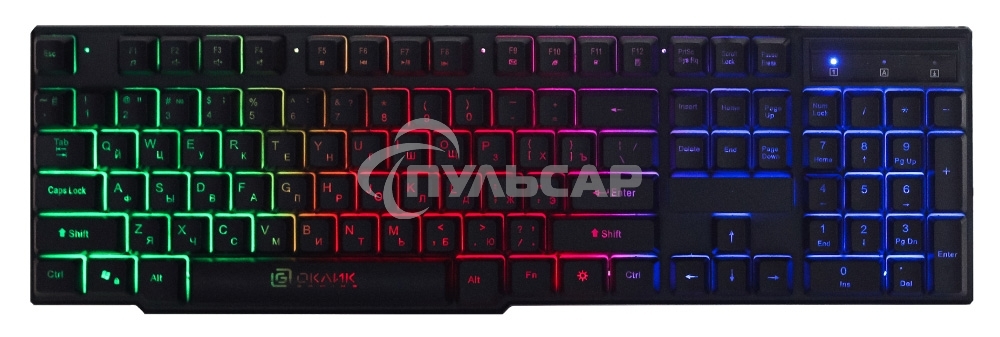 Клавиатура проводная Oklick 780G SLAYER, USB, черный