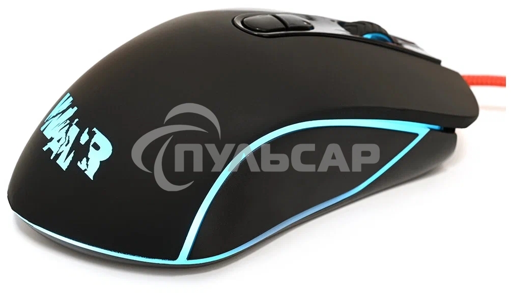 Игровой комплект Qumo Wartime K51/M67, кл-ра проводная, 104+10 клавиш, подсветка RGb, мышь проводная, оптическая, RGb running, 1200/1600/2400/3200 dpi