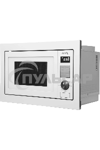 Микроволновая печь встраиваемая Domfy DM2540BW WG белый, 25 л, 900 Вт, переключатели - кнопки/поворотный мехинизм