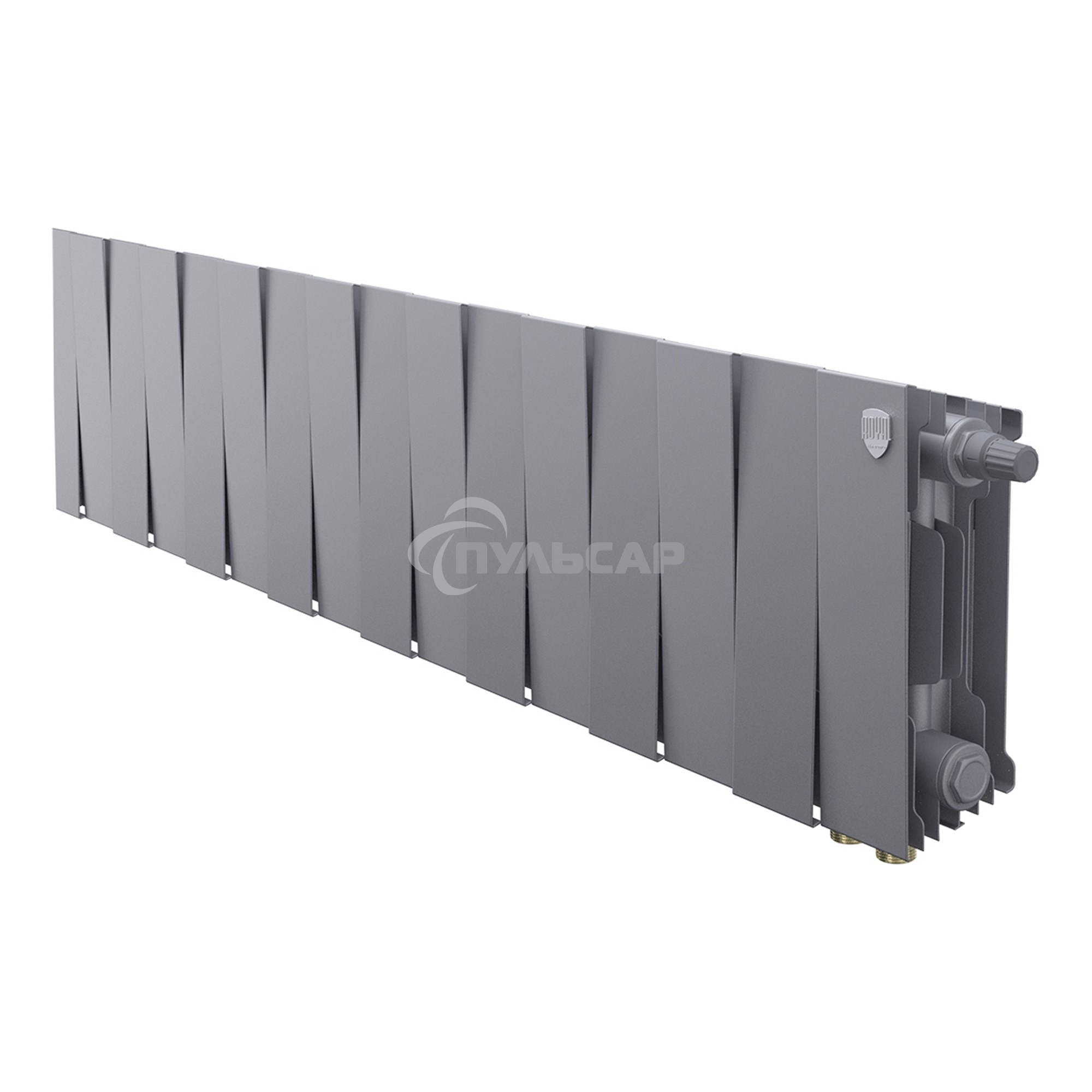 Радиатор биметаллический Royal Thermo PianoForte 200 Серебристый VR80- 16 секц.