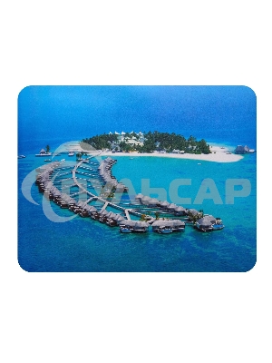 Коврик для мыши Buro BU-M10020 рисунок/тропический отель