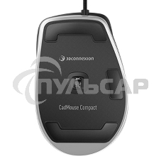 Мышь проводная 3DConnexion CadMouse Compact (3DX-700081) черный, 7200 dpi, USB Type-A, кнопки - 7