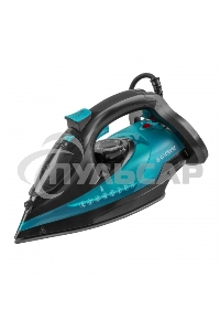 Утюг электрический Endever Delta-227 черный/лазурно-синий, 2400 Вт, подача пара 50 г/мин, паровой удар 150 г/мин, 10 шт/уп