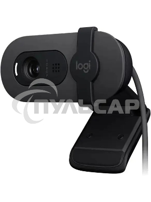 Веб-камера Logitech HD Webcam Brio 100 черный 2Mpix (1920x1080) USB-A с микрофоном (960-001587)