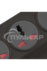 Сетевой фильтр Buro 500UNH-5-BG 5м (5 розеток) черный/серый (коробка)