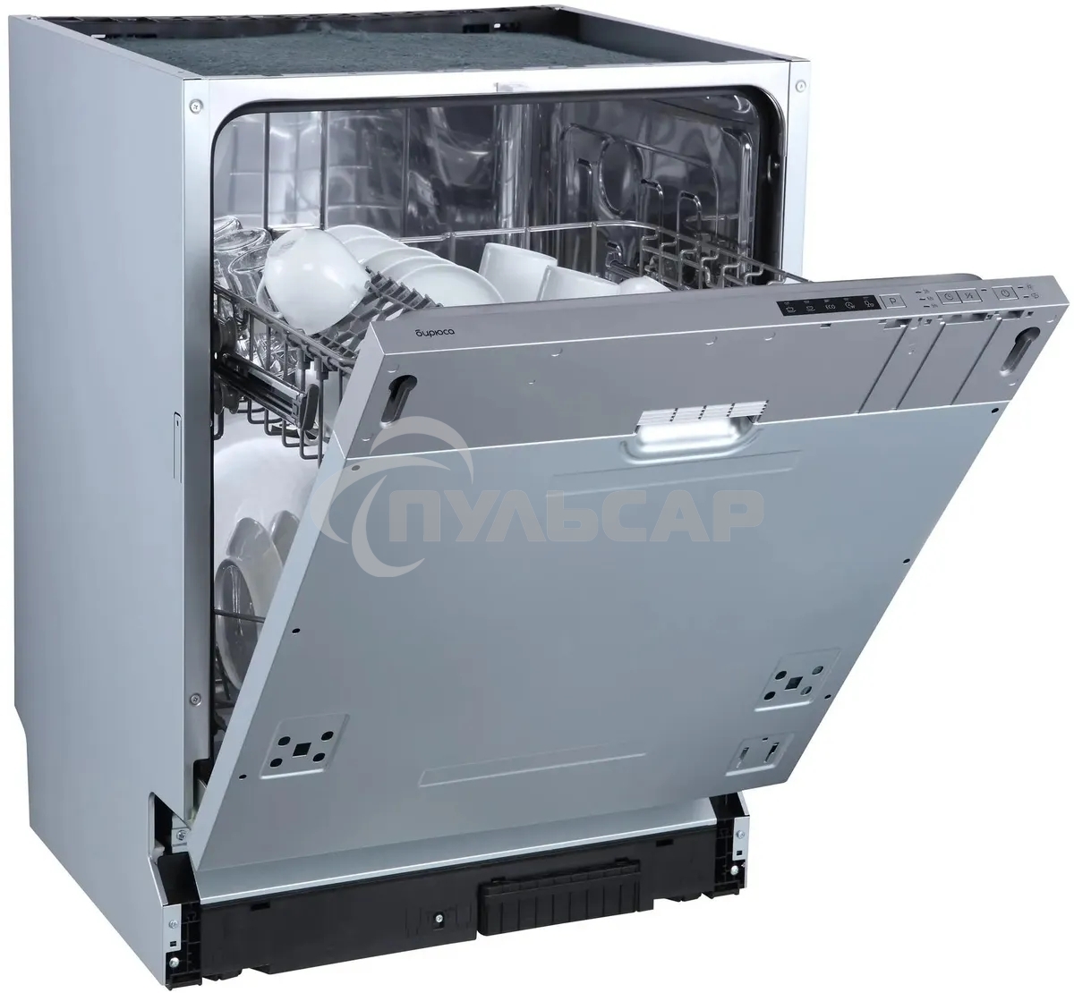 Встраиваемая посудомоечная машина Бирюса DWB-612/5, серебристый, 59.8 см, 12 компл., 49 дБ, класс A++