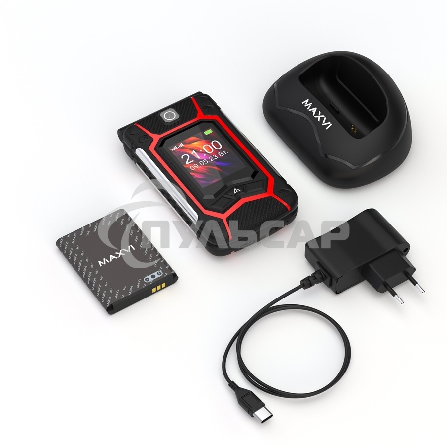 Мобильный телефон Maxvi E10ds красный