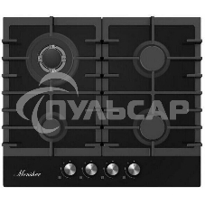 Газовая варочная панель встраиваемая Monsher MKFG 60 G-GFT черный
