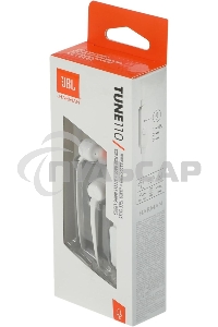 Наушники JBL Tune 110, 3.5 мм, внутриканальные, белый