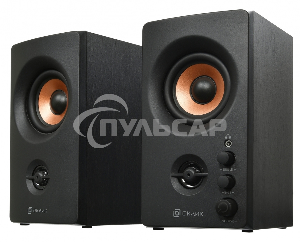 Акустическая система Oklick OK-164 2.0 черный 30Вт