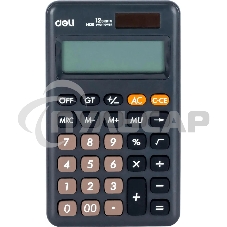 Калькулятор карманный Deli EM120BLACK черный 12-разр. Калькулятор карманный Deli EM120BLACK черный 12-разр.
