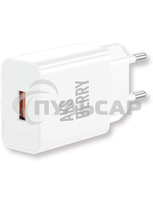 Сетевое зарядное устройство Aksberry (6972969383057) T42 QC30 (белый)