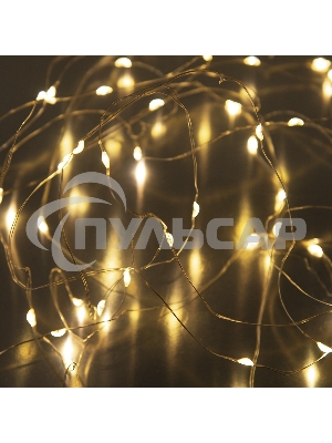 Гирлянда светод. Funray Нить, SE-STRING-10100WW, 10м, 100 LED, теплый белый, серебр. шнур 1,5м,