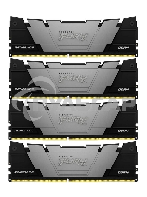 Оперативная память Kingston Fury Renegade, DDR4, 128Gb (4x32Gb), 3200MHz, CL16, DIMM, радиатор, черный