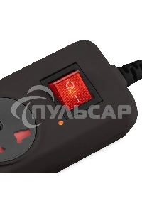 Сетевой фильтр Buro 500UNH-5-BG 5м (5 розеток) черный/серый (коробка)