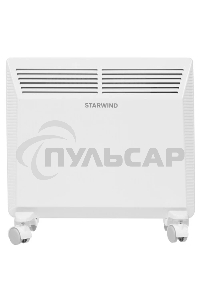 Конвектор Starwind SHV5010, белый, 1000 Вт, 15 м2, термостат, 1 режим мощности