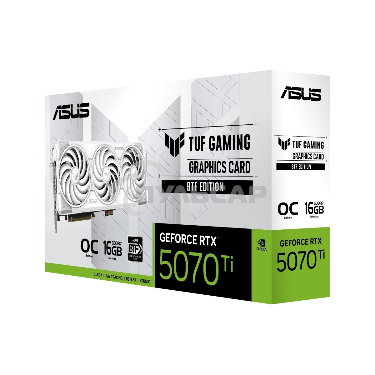 Видеокарта ASUS TUF-RTX5070TI-O16G-BTFWHITE белый