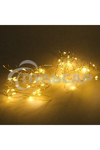 Гирлянда светод. Funray Нить, SE-STRING-10100WW, 10м, 100 LED, теплый белый, серебр. шнур 1,5м,