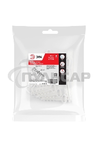 Дюбель-хомут 6-12мм для плоского кабеля NO-225-221 белый (уп.10шт) Эра Б0066262