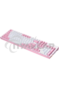 Клавиатура проводная REDRAGON Hades Бело-розовая, тихая, 104 кн.
