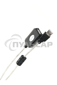 Кабель VCOM VUS7049-10M USB2.0-repeater, удлинительный активный <Am-->Af> 10м