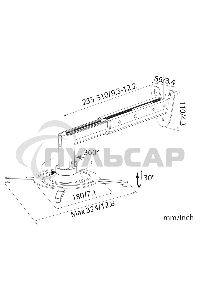 Кронштейн для проектора Cactus CS-VM-PR05B-AL серебристый макс.10кг настенный и потолочный поворот и наклон