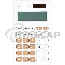 Калькулятор карманный Deli EM120WHITE белый 12-разр. Калькулятор карманный Deli EM120WHITE белый 12-разр.