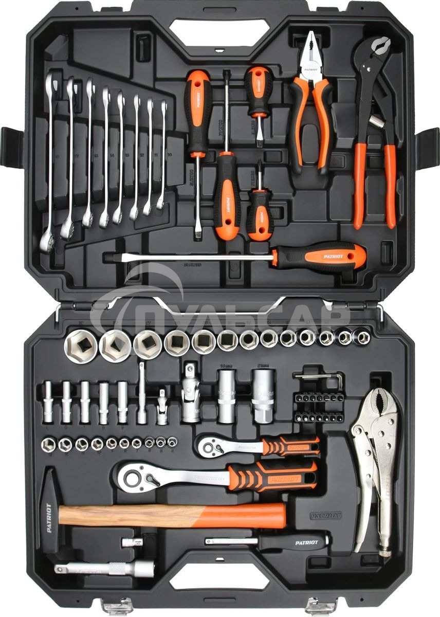 Набор инструментов Patriot SSP-72 72 предмета (жесткий кейс)