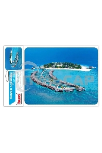 Коврик для мыши Buro BU-M10020 рисунок/тропический отель