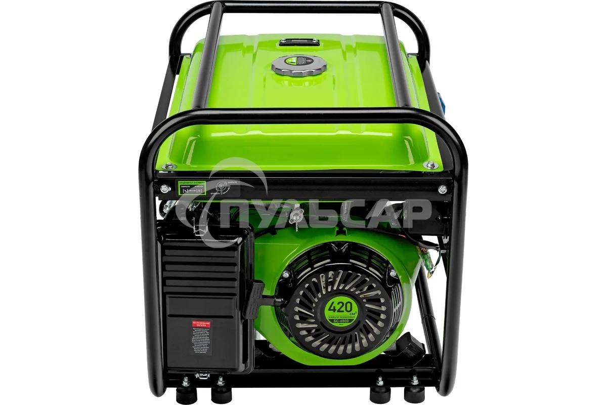 Электрогенератор бензиновый СИБРТЕХ БС-6500, 5.5 кВт, 95 дБ, 71.5 кг