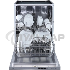 Встраиваемая посудомоечная машина Бирюса DWB-612/5, серебристый, 59.8 см, 12 компл., 49 дБ, класс A++