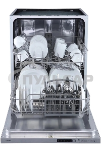 Встраиваемая посудомоечная машина Бирюса DWB-612/5, серебристый, 59.8 см, 12 компл., 49 дБ, класс A++