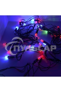 Гирлянда светод. рисовая Funray RL-540M, 5м, 40LED, мульти (4цв.), темно-зел. шнур 0,7м, контроллер,