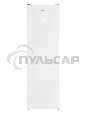 Холодильник Nordfrost RFC 390D NFGW белое матовое стекло двухкамерный 240/95л морозилка снизу