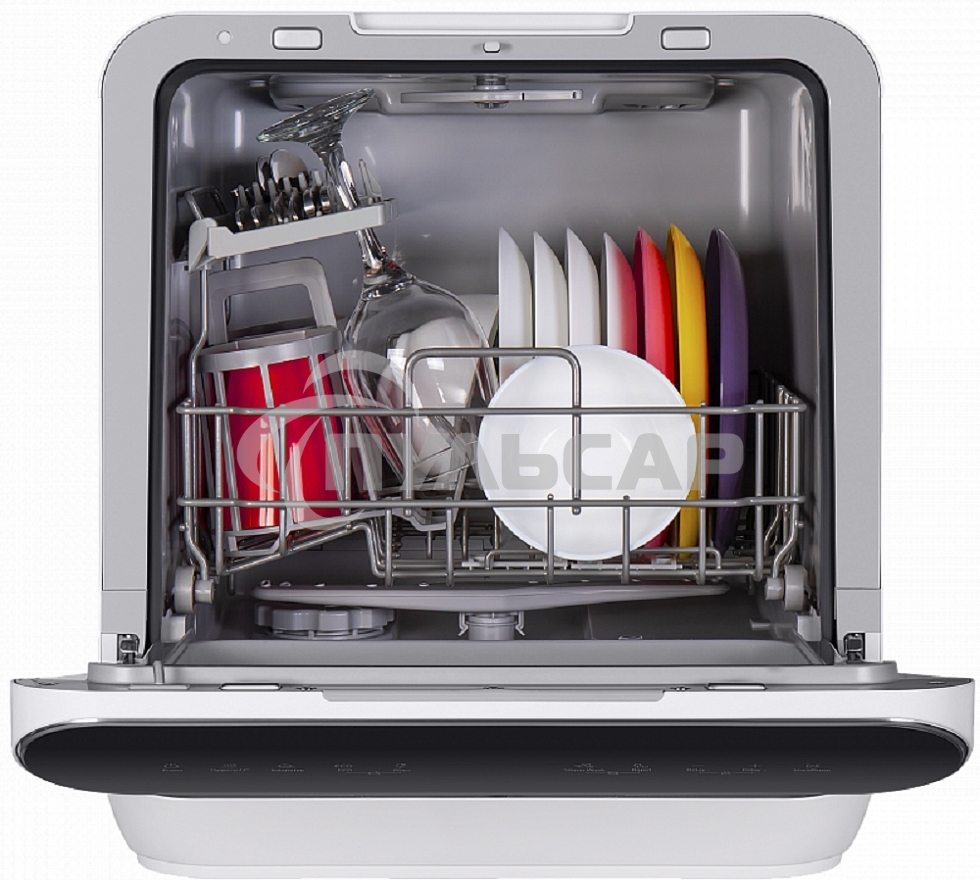 Посудомоечная машина Maunfeld MWF07IM, белый, 42 см, 3 компл., 58 дБ, класс B