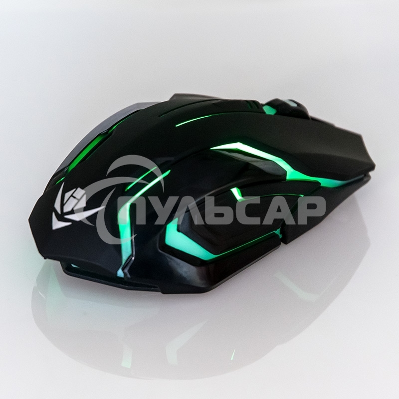 Мышь беспроводная Nakatomi MROG-20UR черный, 2400 dpi, радиоканал, USB, кнопки - 6