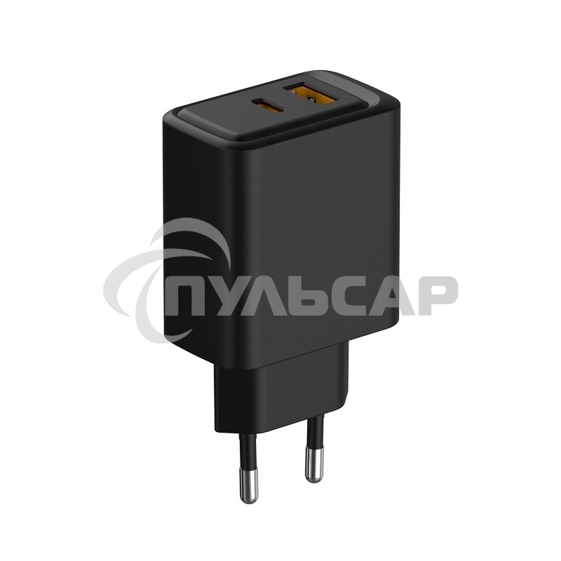 Сетевое зарядное устройство Rexant с портами USB-A и USB-C, 30Вт, черный